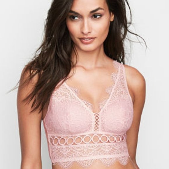 Victoria's Secret Other - Victorias VS Champagne Pink Bra Lace Bralette M